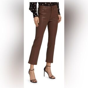 Joe’s Jeans Callie Crop Brown Waxed